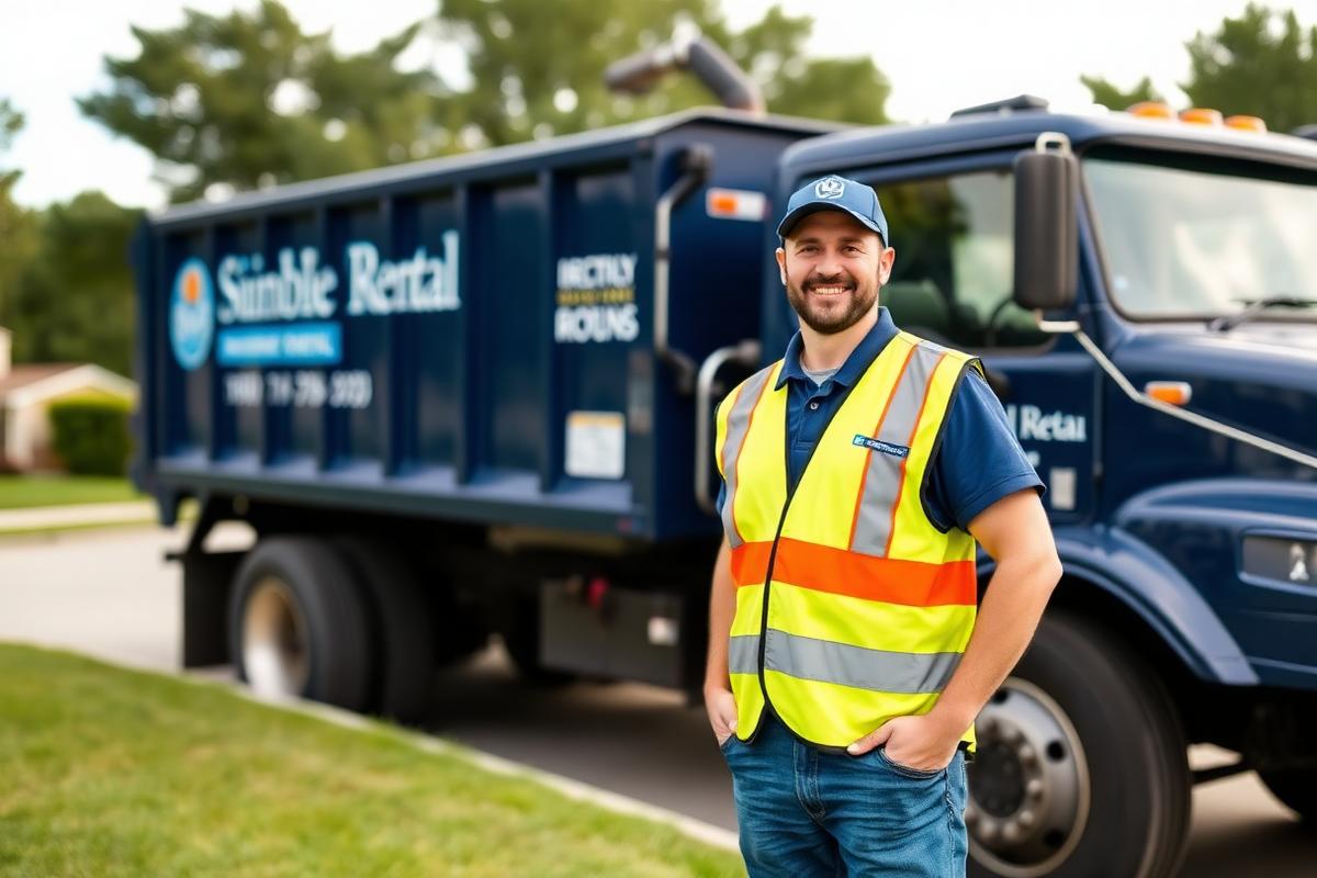 Prime Waste dumpster rental driver and roll-off truck serving Wylie TX