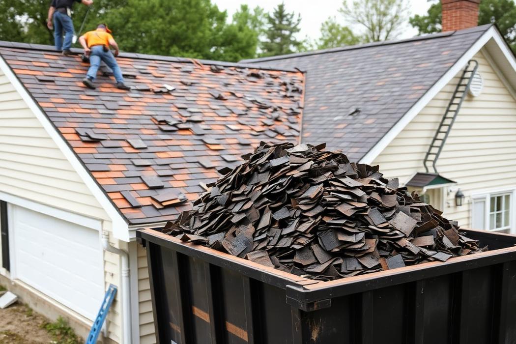Roofing Dumpster Rentals in Wylie TX - shingle tear-offs, underlayment, felt, and roofing nails